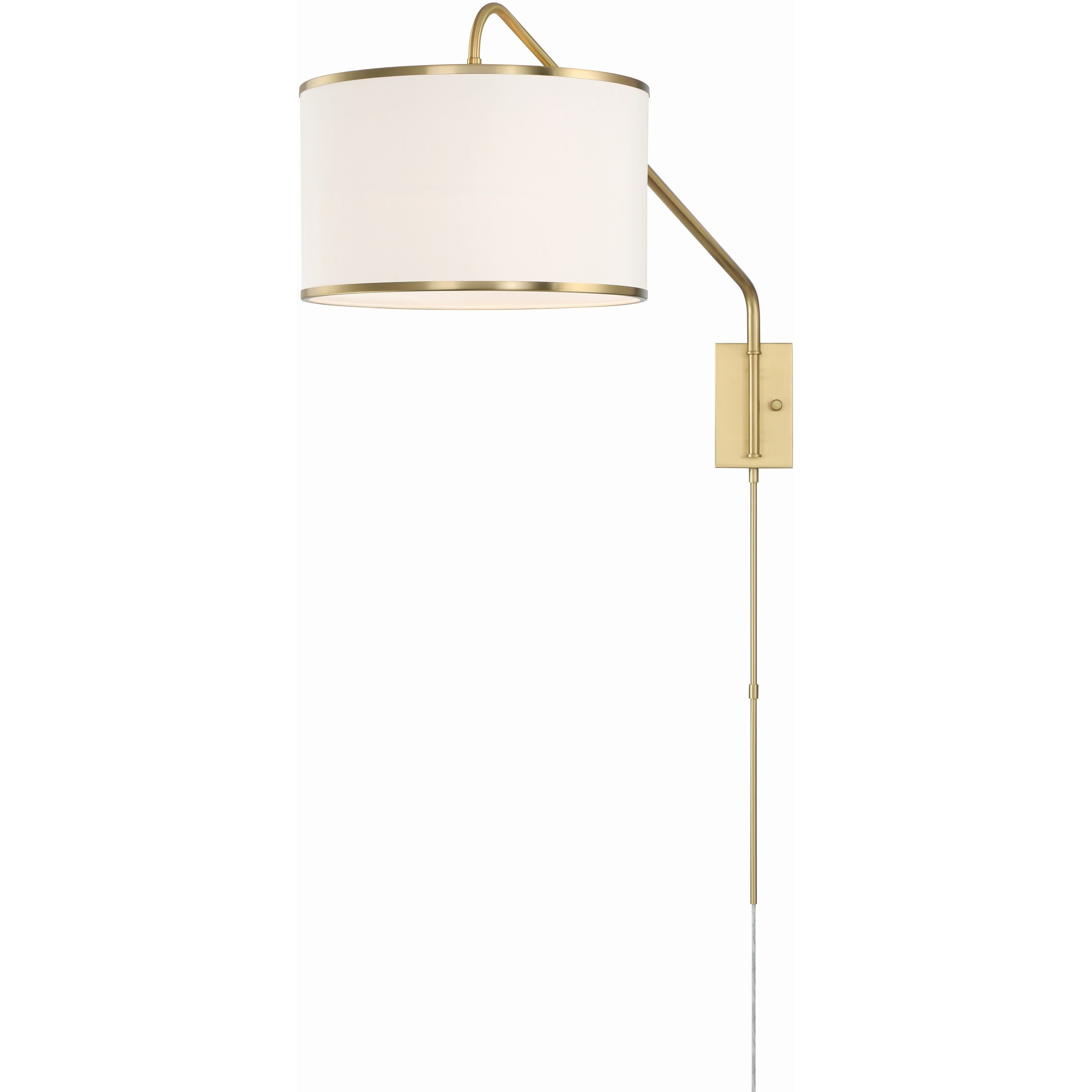 Mallory 50.5 inch 60.00 watt Soft Brass Task Sconce Wall Light