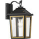 Hawkins Wall Sconce Wall Light in Matte Black and Textured Gold