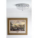 Waltham 3 Light 12 inch Polished Chrome Flush Ceiling Light in Clear Italian