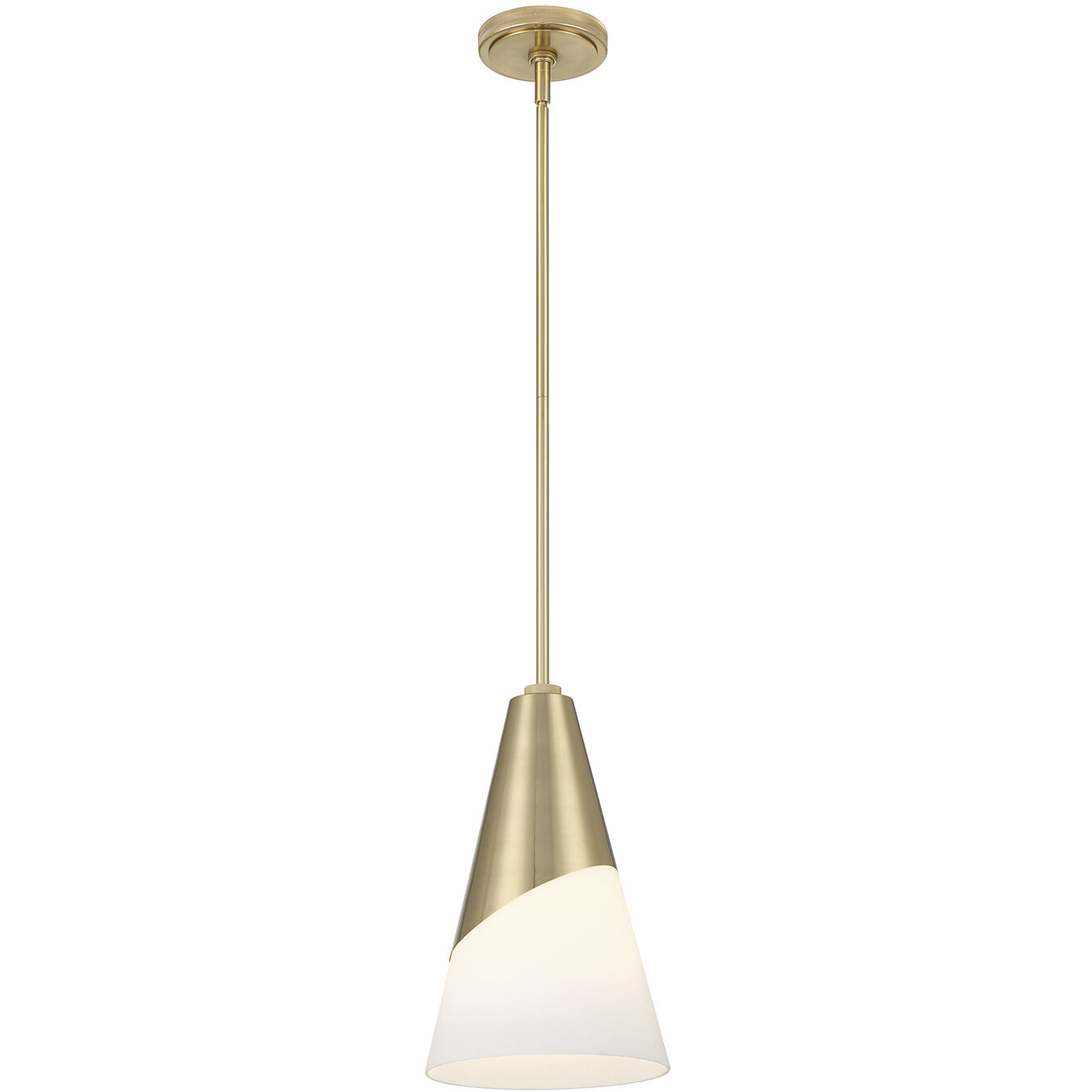 Tori 1 Light 9 inch Vibrant Gold Mini Pendant Ceiling Light