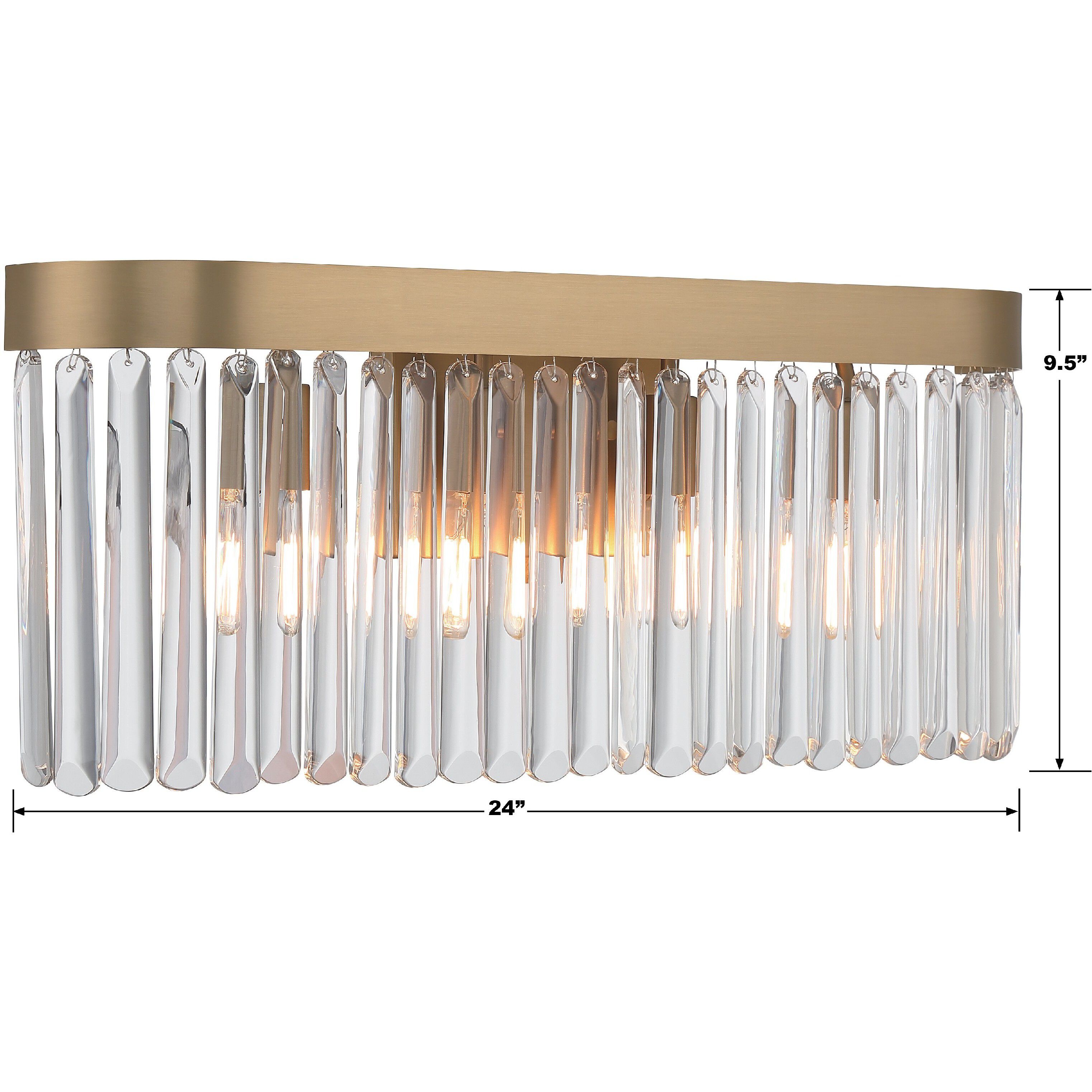 Emory Sconce Wall Light in Modern Gold