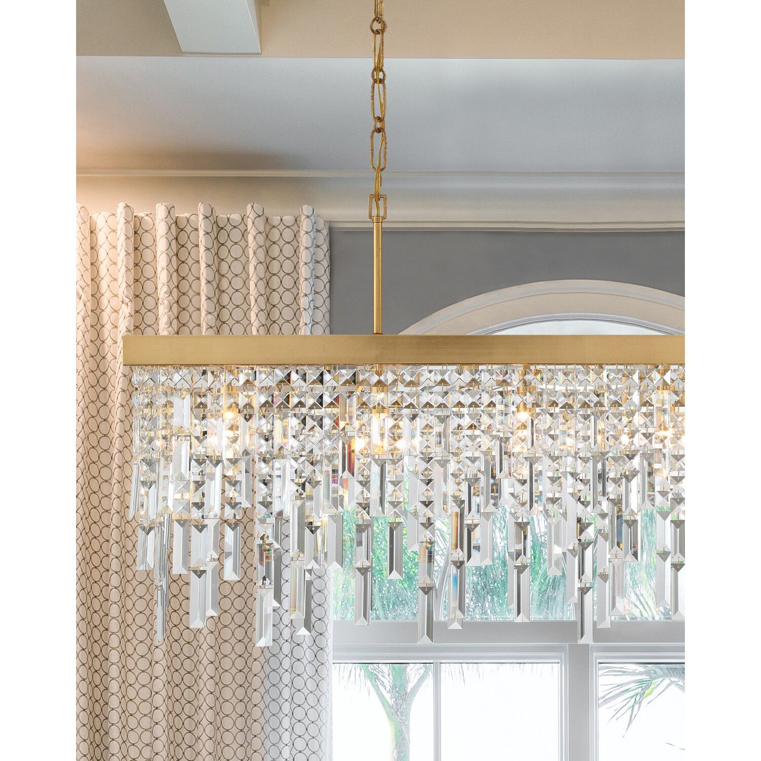 Crystorama WIN-217-GA-CL-MWP Winfield 6 Light 49 inch