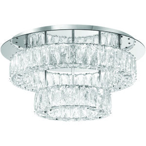 Kinsley 1 Light 20 inch Polished Chrome Flush Mount Ceiling Light