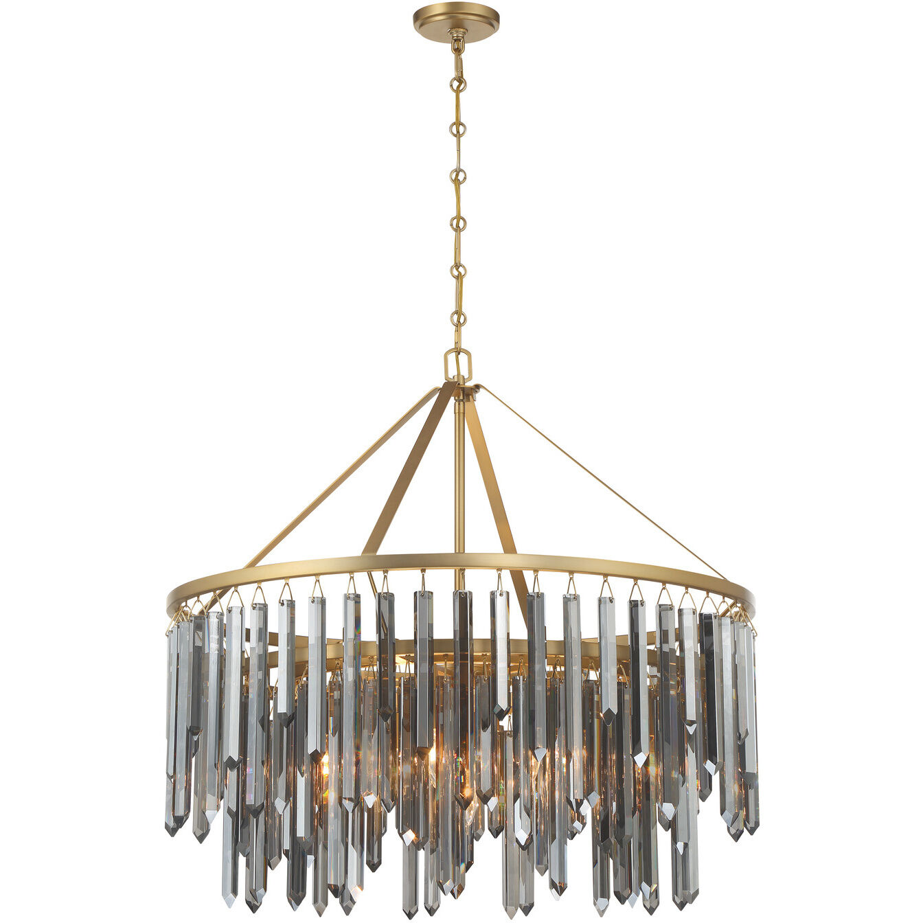 Gemma 9 Light 32 inch Modern Gold Chandelier Ceiling Light