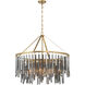 Gemma 9 Light 32 inch Modern Gold Chandelier Ceiling Light
