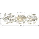 Marselle 3 Light 26 inch Antique Silver Bathroom Vanity Light Wall Light