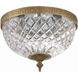 Radley 2 Light 10 inch Olde Brass Flush Ceiling Light