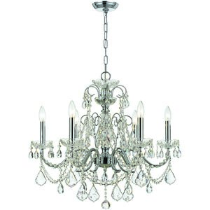 Imperial 6 Light 26 inch Polished Chrome Chandelier Ceiling Light
