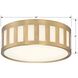 Kendal 3 Light 14 inch Vibrant Gold Flush Ceiling Light