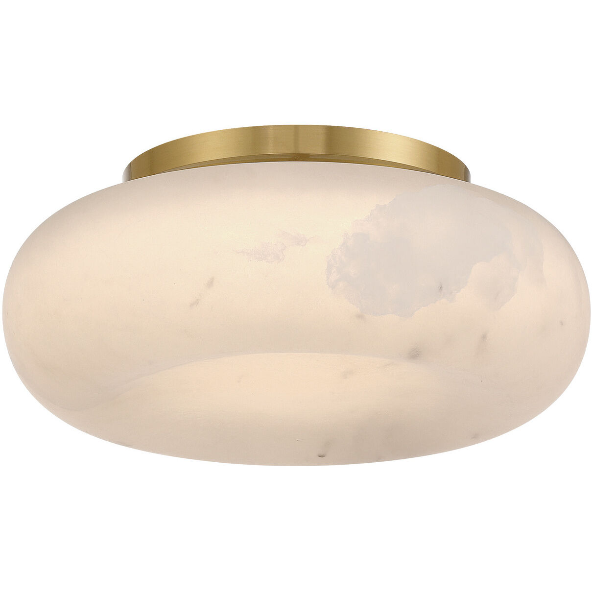 Acme 1 Light 11.75 inch Aged Brass Flush Ceiling Light