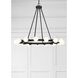 Dakota 15 Light 28 inch Black Chandelier Ceiling Light