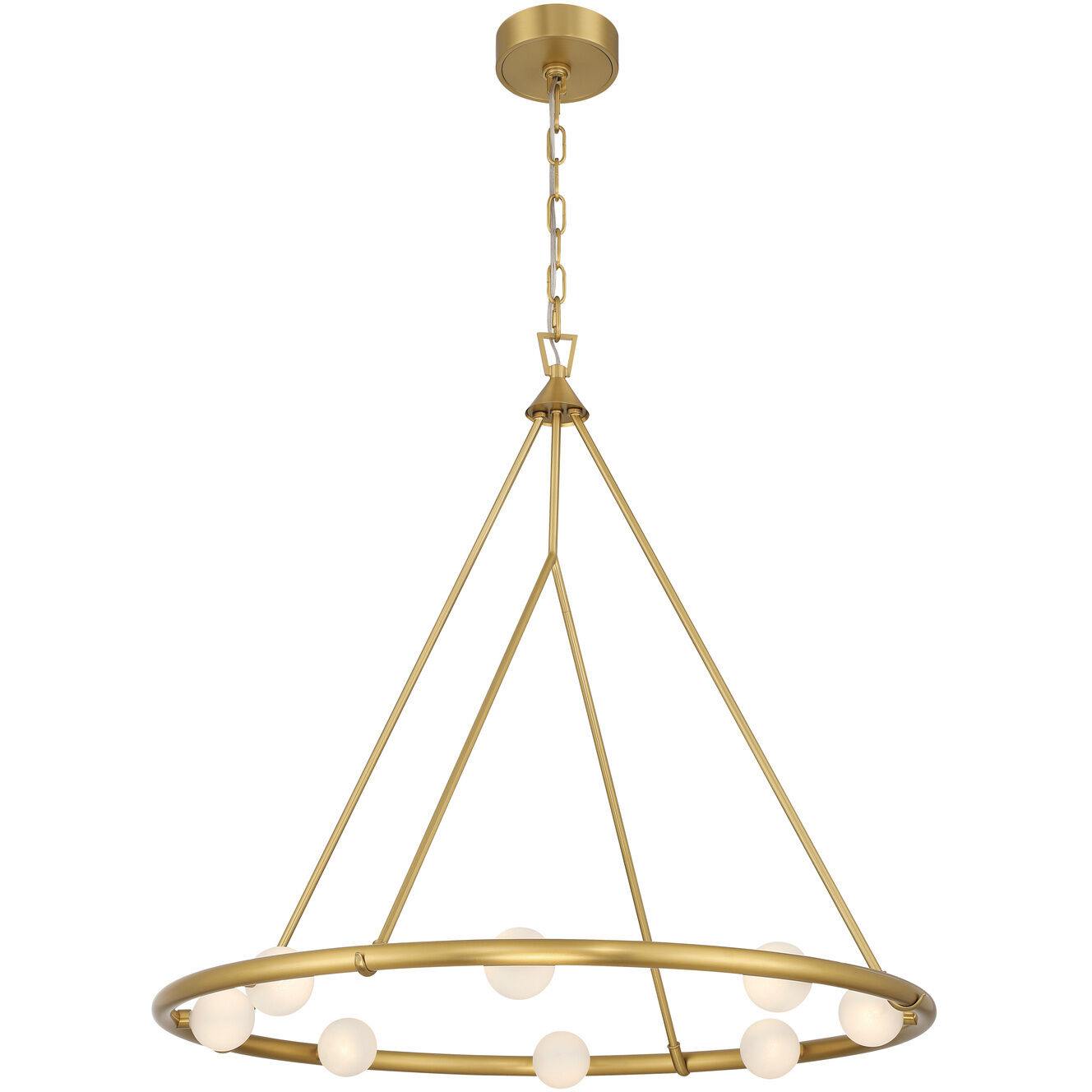 Terrell 8 Light 29.5 inch Luxe Gold Chandelier Ceiling Light