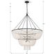 Rylee 15 Light 48.5 inch Matte Black Chandelier Ceiling Light