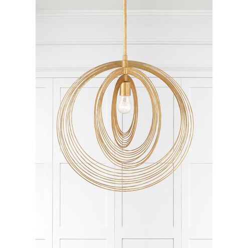Doral 1 Light 20 inch Renaissance Gold Pendant Ceiling Light