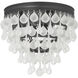 Calypso 3 Light 10.5 inch Matte Black Flush Mount Ceiling Light