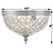 Radley 2 Light 10 inch Polished Chrome Flush Ceiling Light