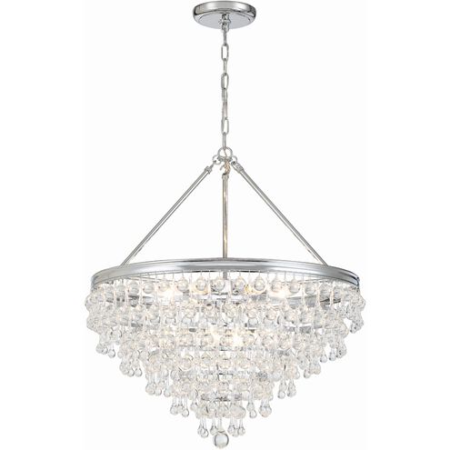 Calypso 8 Light 25 inch Polished Chrome Chandelier Ceiling Light
