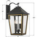 Hawkins Wall Sconce Wall Light in Matte Black and Textured Gold