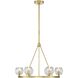Aragon 6 Light 24 inch Soft Brass Chandelier Ceiling Light