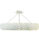Broche 8 Light 33.5 inch Matte White Semi Flush Ceiling Light