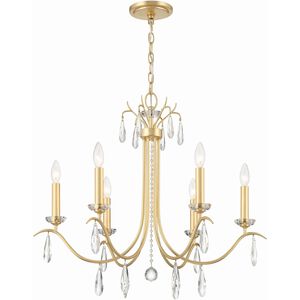 Rollins 6 Light 28 inch Antique Gold Chandelier Ceiling Light