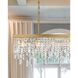 Winfield 6 Light 49 inch Antique Gold Linear Chandelier Ceiling Light