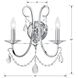 Othello 2 Light 14 inch Polished Chrome Sconce Wall Light in Clear Spectra