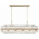 Hayes 16 Light 50 inch Aged Brass Chandelier Ceiling Light