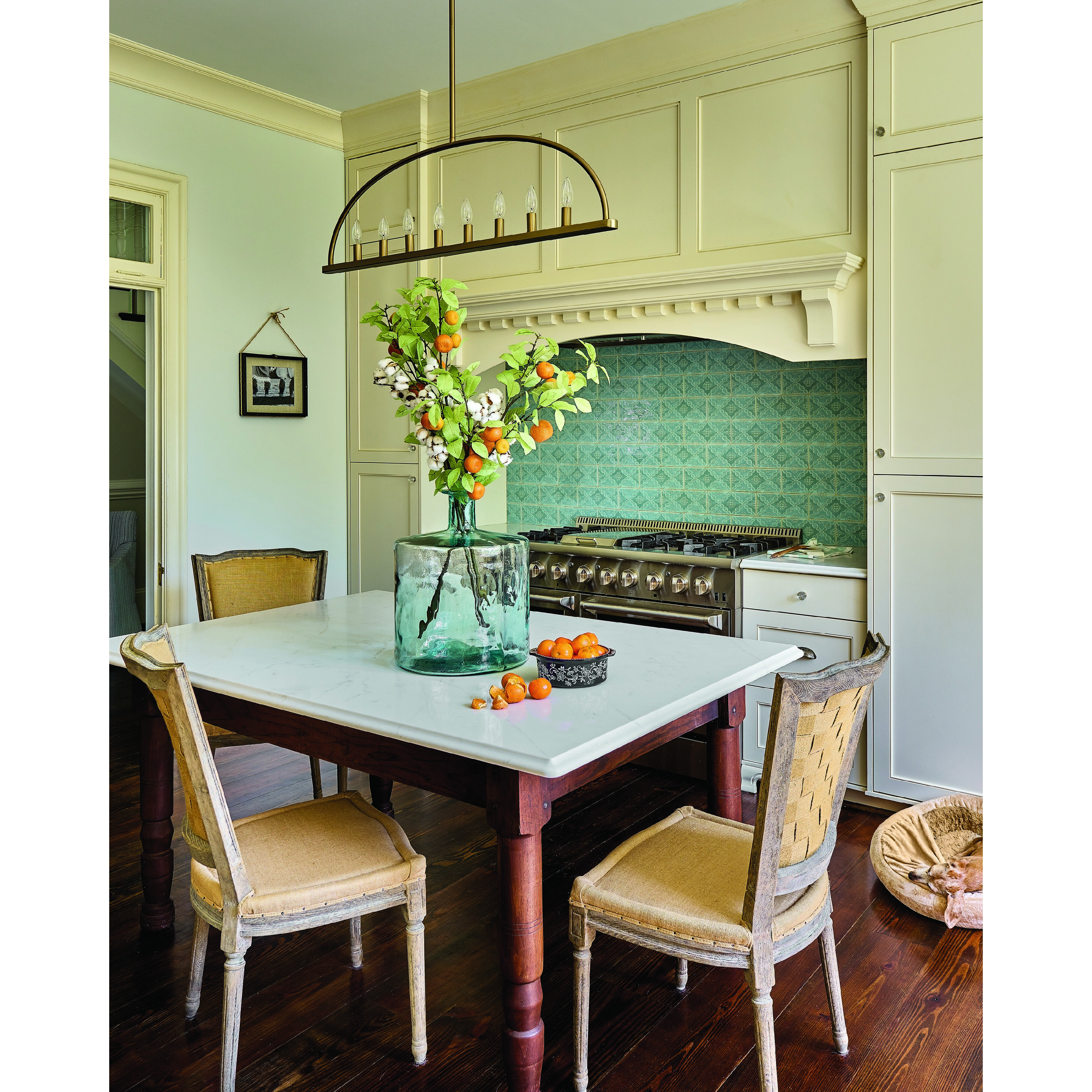 Abbott 8 Light 42 inch Vibrant Gold Linear Chandelier Ceiling Light