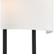 Fremont Bath Wall Light in Black Forged