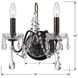 Butler Bath Wall Light in Clear Hand Cut, English Bronze