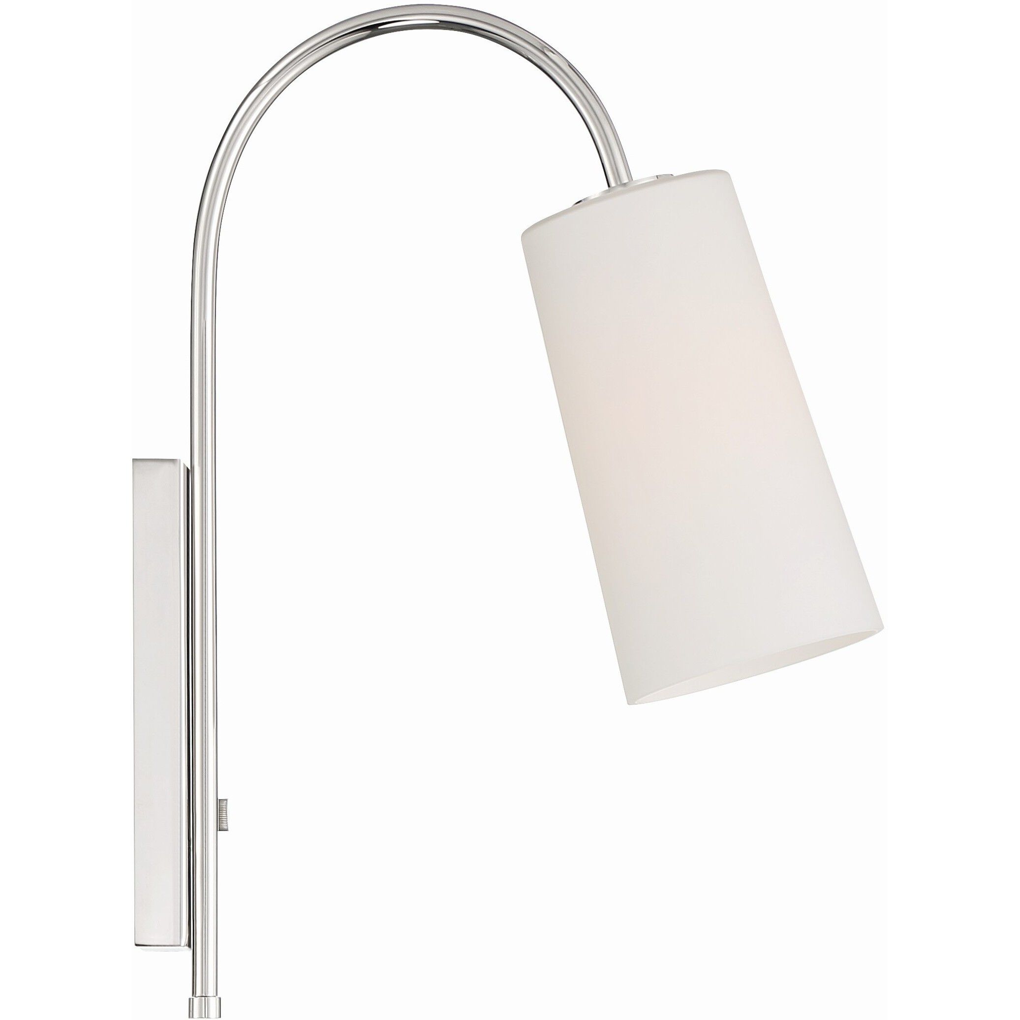 Alexa 13.25 inch 100.00 watt Polished Nickel Task Sconce Wall Light
