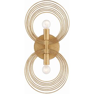 Doral 2 Light 7.75 inch Renaissance Gold ADA Sconce Wall Light