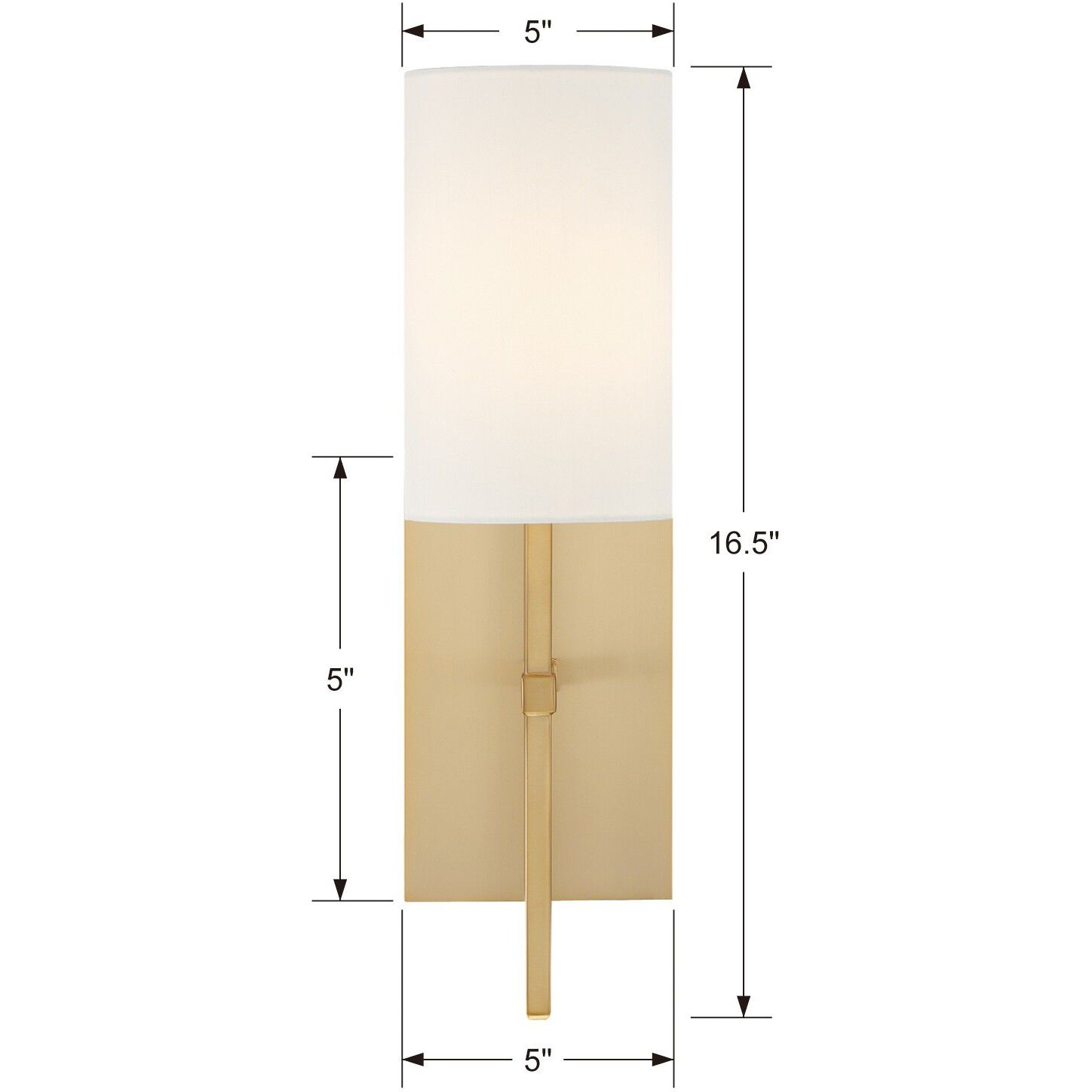 Veronica Bath Sconce Wall Light in Aged Brass