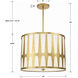 Royston 5 Light 24 inch Antique Gold Pendant Ceiling Light