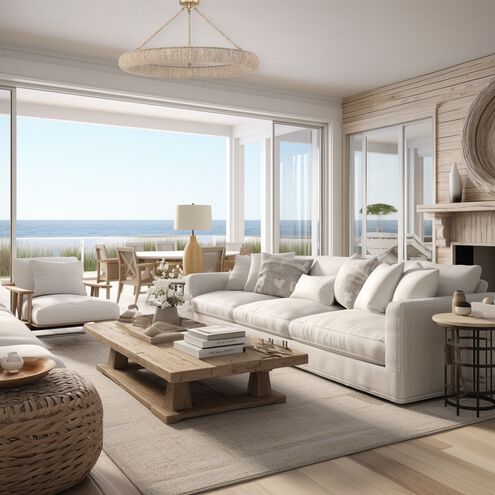 Oakley 1 Light 32 inch Soft Gold Semi Flush Ceiling Light