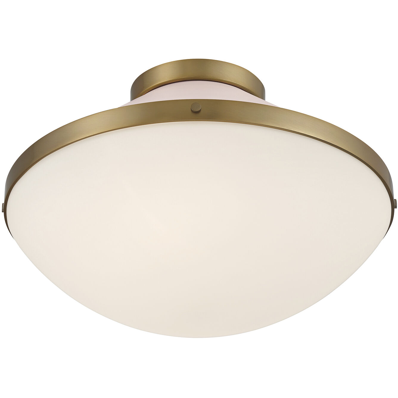 Xander 2 Light 16.25 inch Vibrant Gold Flush Ceiling Light in Vibrant Gold and Blush
