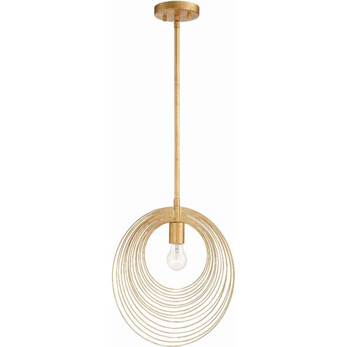 Doral 1 Light 14 inch Renaissance Gold Pendant Ceiling Light