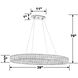 Kinsley 1 Light 39 inch Polished Chrome Chandelier Ceiling Light