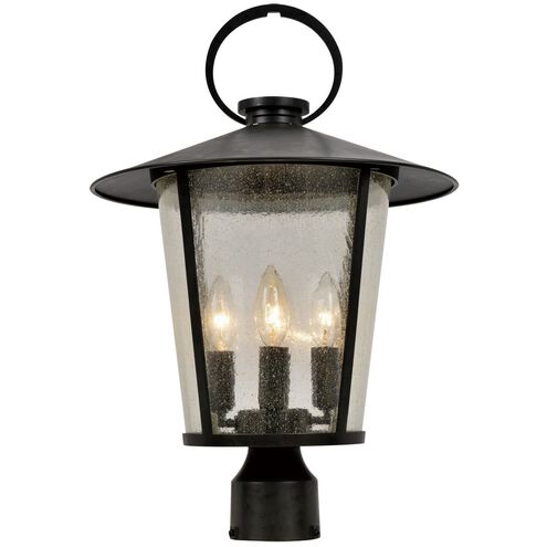 Andover 4 Light 21 inch Matte Black Outdoor Lantern Post