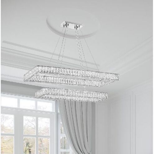 Kinsley 1 Light 41.5 inch Polished Chrome Chandelier Ceiling Light