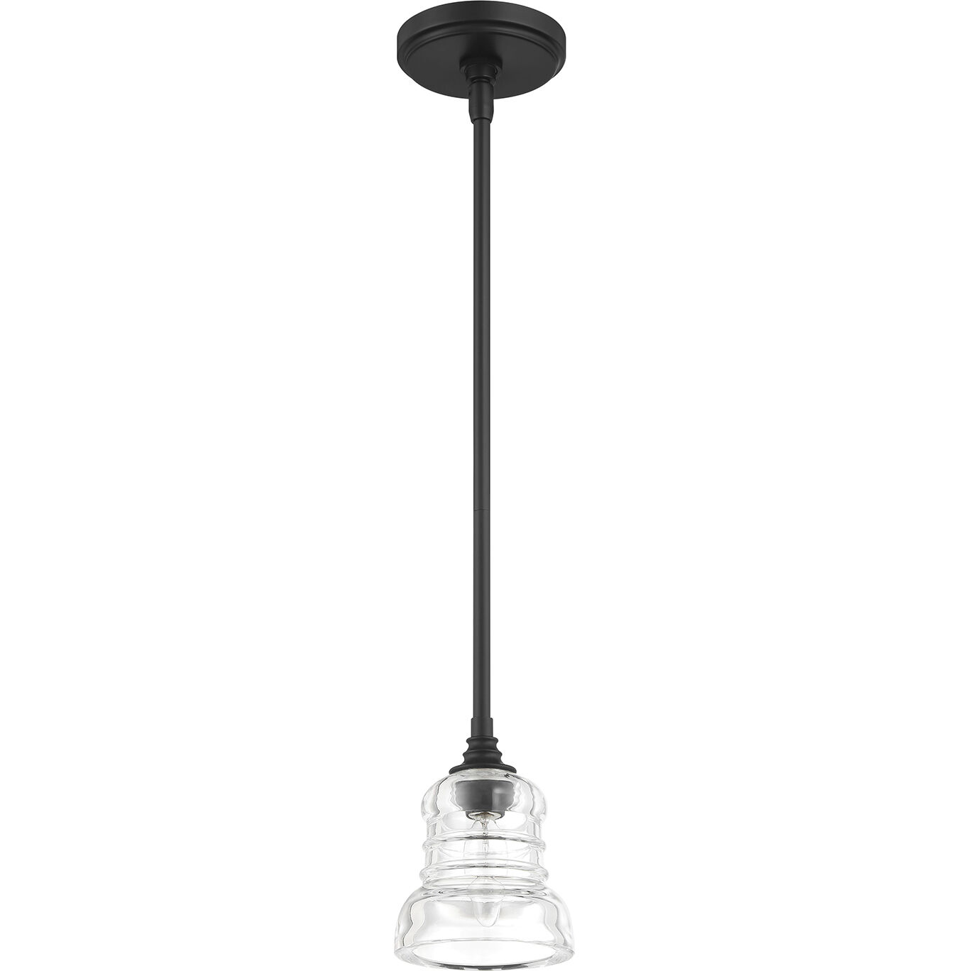 Gregory 1 Light 5 inch Matte Black Mini Pendant Ceiling Light