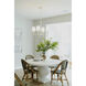 Broche 4 Light 28 inch Matte White Chandelier Ceiling Light