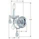 Imperial Sconce Wall Light in Clear Italian