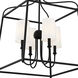 Sylvan 4 Light 21.5 inch Black Forged Lantern Chandelier Ceiling Light