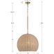 Jace 3 Light 20 inch Soft Gold Pendant Ceiling Light