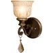 Norwalk 1 Light 6.5 inch Bronze Umber Sconce Wall Light in Golden Teak Hand Cut