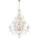Traditional Crystal 20 Light 38 inch Polished Brass Chandelier Ceiling Light