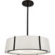 Fulton 6 Light 24 inch Black Chandelier Ceiling Light