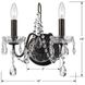Butler 2 Light 13 inch English Bronze Sconce Wall Light in Clear Hand Cut